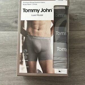 Tommy John Gray Boxer Briefs Comfortable Fit Large